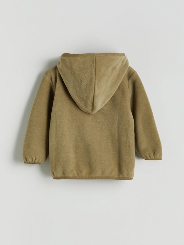 LCW Baby Haki Hooded Boys Cardigan