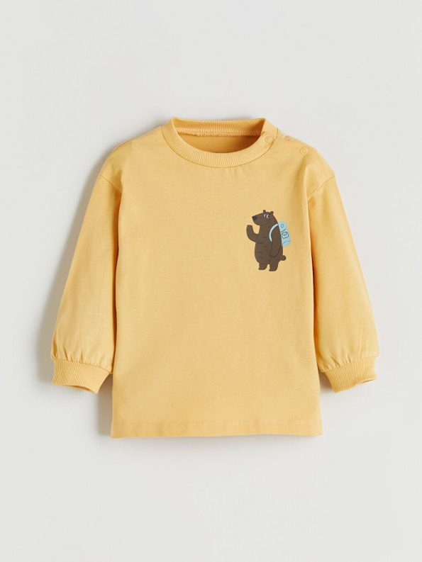 Printed Baby Boy Sweatshirt and Jogger Set