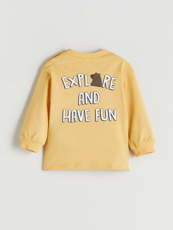 Printed Baby Boy Sweatshirt and Jogger Set