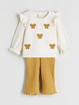 Minnie Mouse Printed Girls' Sweatshirt and Jogger Set