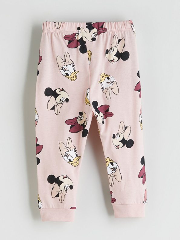 LCW Baby Pink Minnie Mouse Printed Girl's Pajama Set