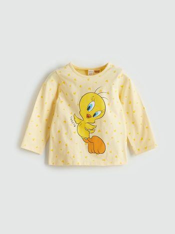 LCW BabySari Tweety Print Girls' Pajama Set