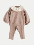 Printed Girls' Sweatshirt and Leggings Set