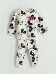 Striped Crew Neck T-Shirt and Pants Set for Baby Boys