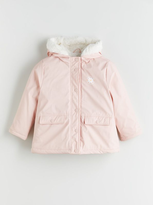 LCW Kids Pink Hooded Jacket for Girls