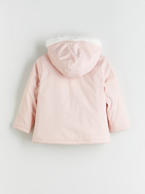 LCW Kids Pink Hooded Jacket for Girls