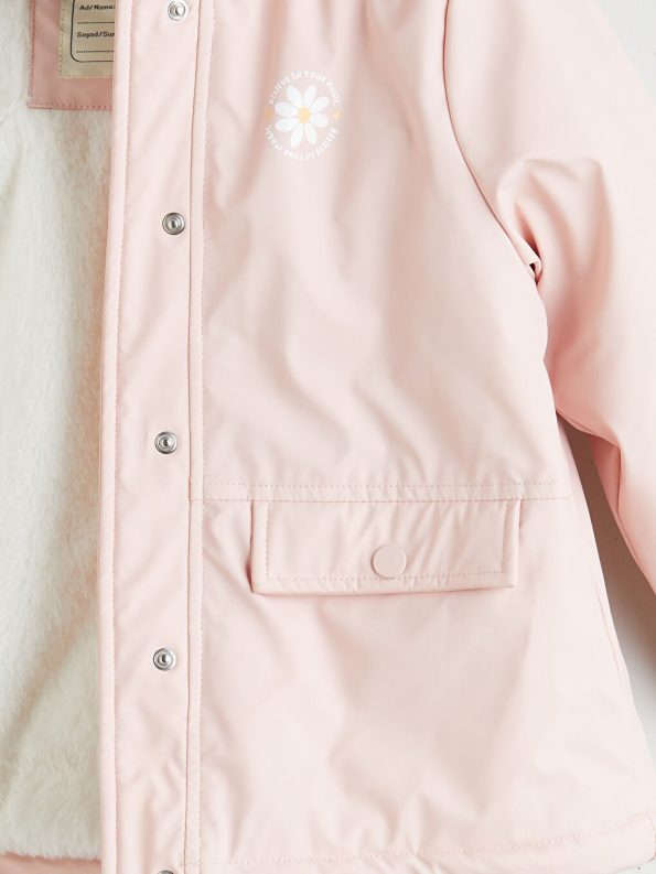 LCW Kids Pink Hooded Jacket for Girls