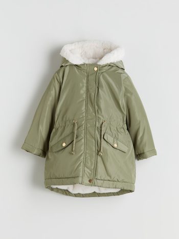 LCW Kids Green Hooded Girls Jacket