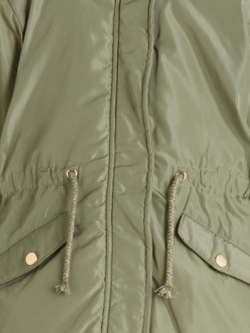 LCW Kids Green Hooded Girls Jacket