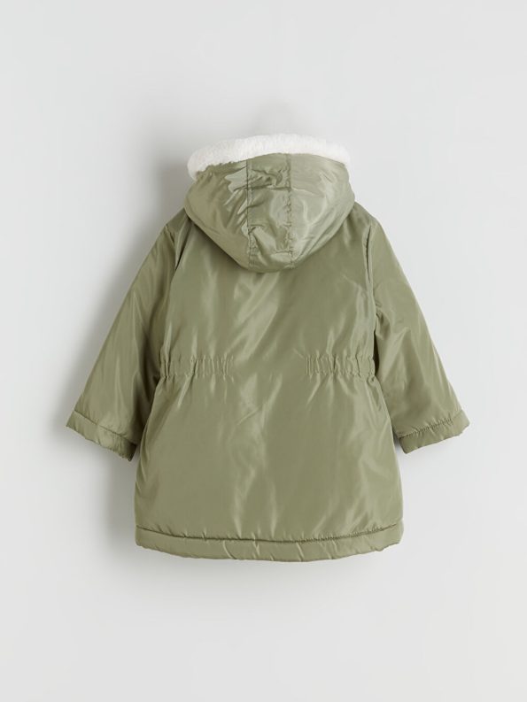 LCW Kids Green Hooded Girls Jacket