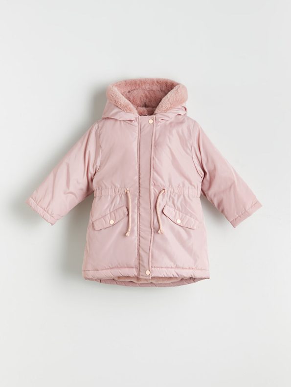 LCW Kids Pink Hooded Jacket for Girls