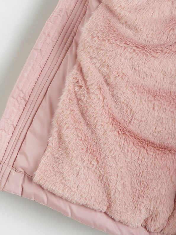 LCW Kids Pink Hooded Jacket for Girls