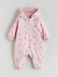 Printed Long Sleeve Baby Girl Romper Set