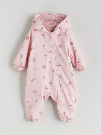 Printed Long Sleeve Baby Girl Romper Set