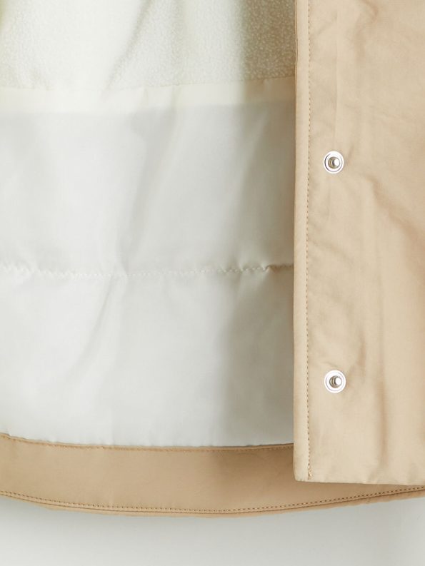 LCW Kids Beige Hooded Girls Jacket