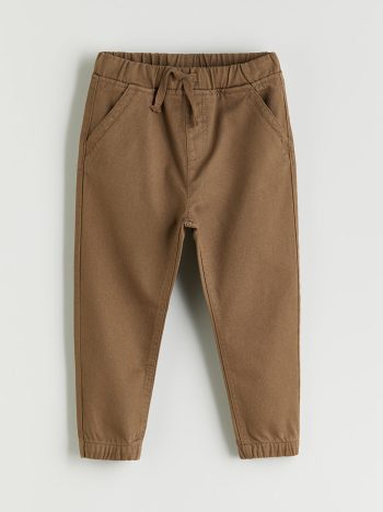 LCW Kids Brown Elastic Waist Boys Jogger Pants