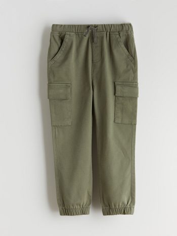 LCW Kids Haki Elastic Waist Boys Cargo Pants