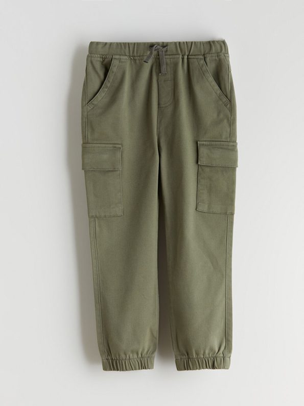 LCW Kids Haki Elastic Waist Boys Cargo Pants