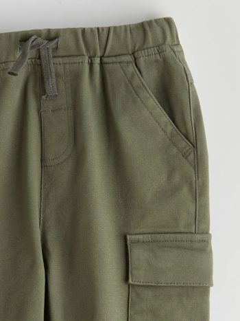 LCW Kids Haki Elastic Waist Boys Cargo Pants