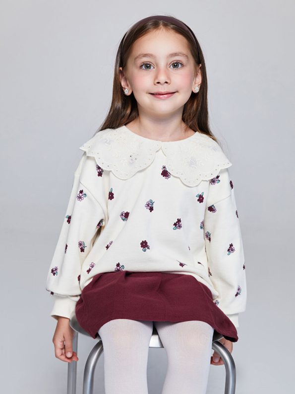 Girls' long-sleeved blouse