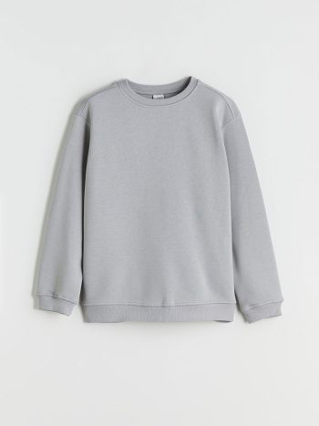 LCW Kids Gray Crew Neck Sweatshirt for Boys