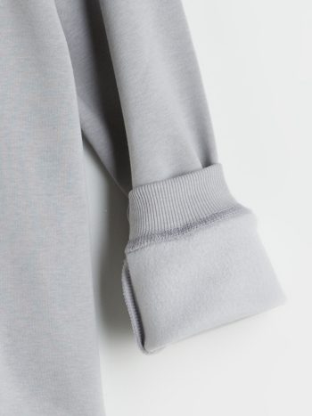 LCW Kids Gray Crew Neck Sweatshirt for Boys