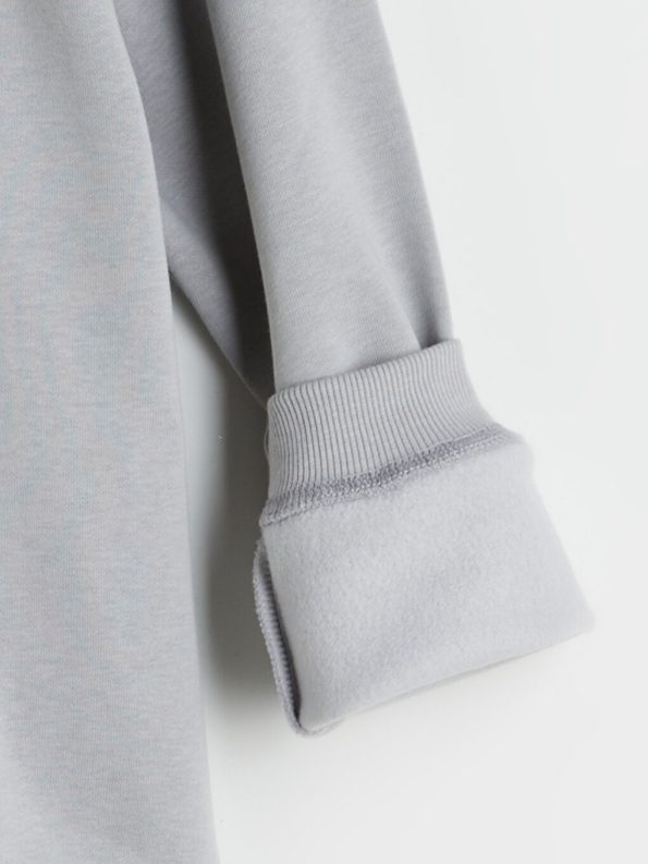 LCW Kids Gray Crew Neck Sweatshirt for Boys