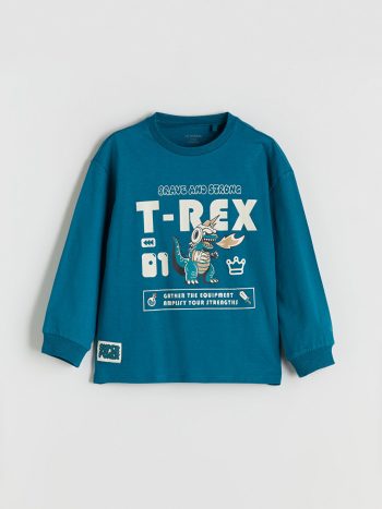 Boys' Printed Crew Neck Sweatshirt