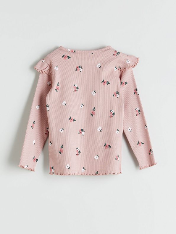 LCW Baby Printed Cycling Neck Pajama Set for Girls