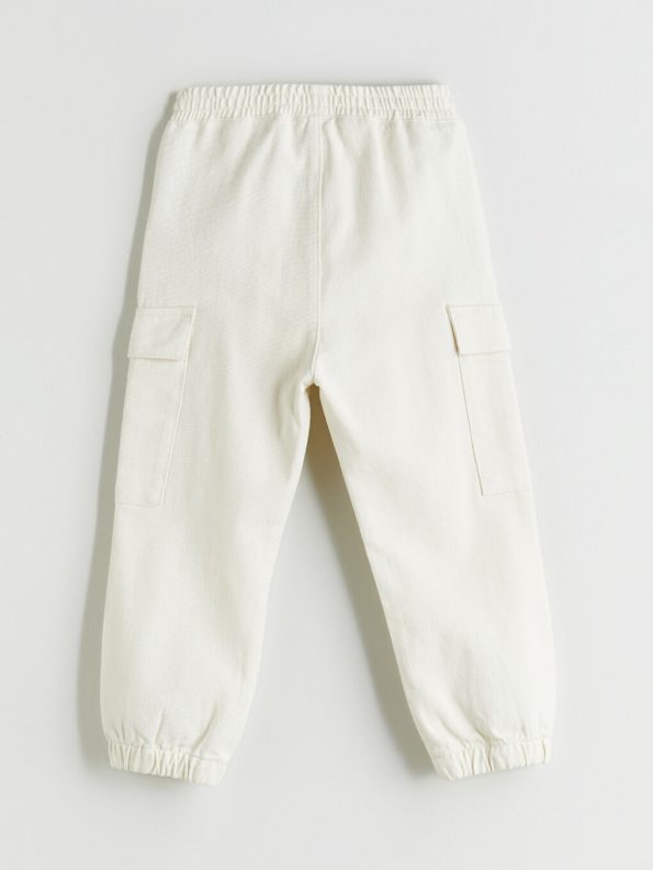 LCW Kids Beige Elastic Waist Boys Pants