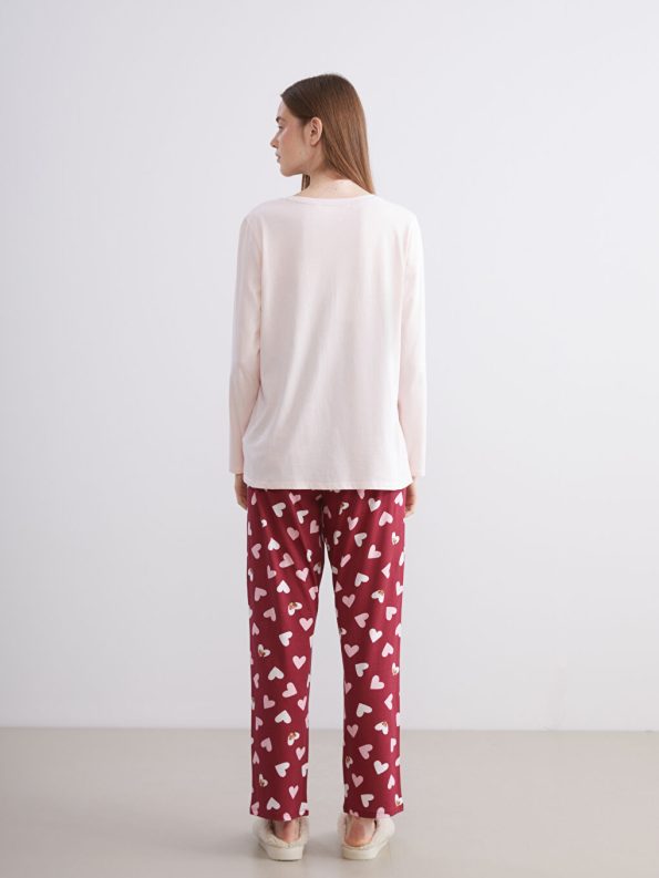 LCW DREAM Red Printed Maternity Pajama Set