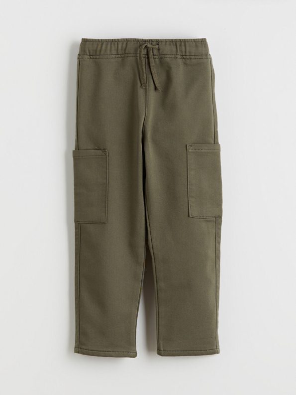LCW Kids Haki Elastic Waist Boys Cargo Pants
