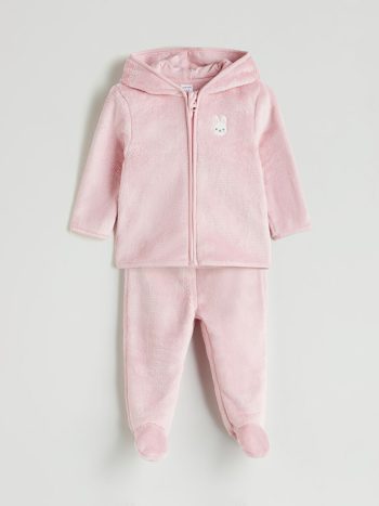 Girls' 2-Piece Zip-Up Sweatshirt and Pants Set