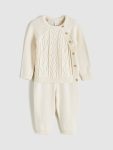 LCW Baby Cream Crew Neck Boys Sweater and Pants Set