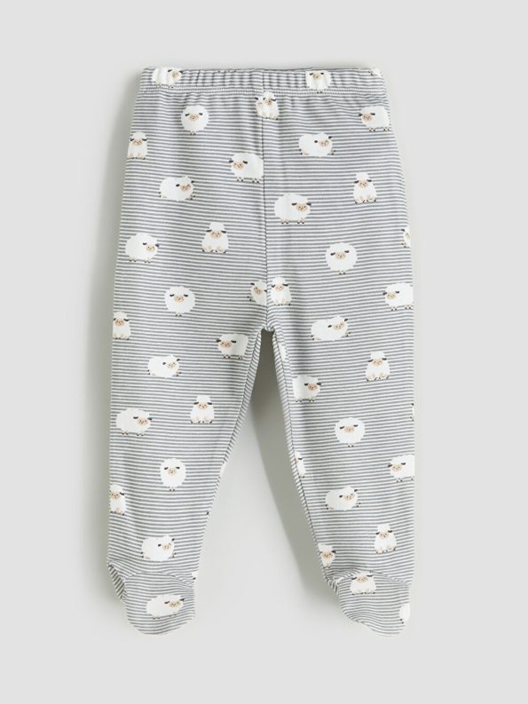 LCW Baby Cream Printed Boys' Hospital Set