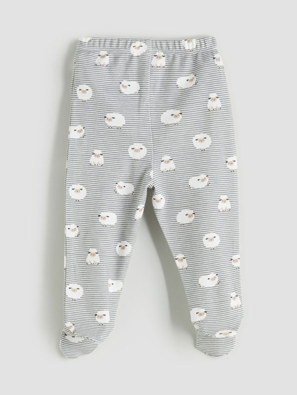 LCW Baby Cream Printed Boys' Hospital Set
