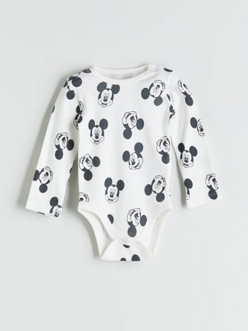 LCW Baby Mickey Mouse Printed Boys Bodysuit and Pants Set