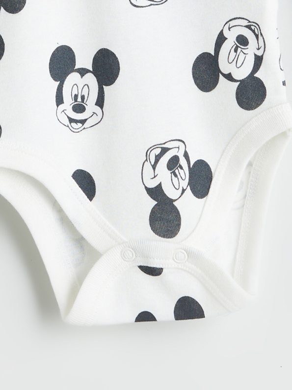 LCW Baby Mickey Mouse Printed Boys Bodysuit and Pants Set