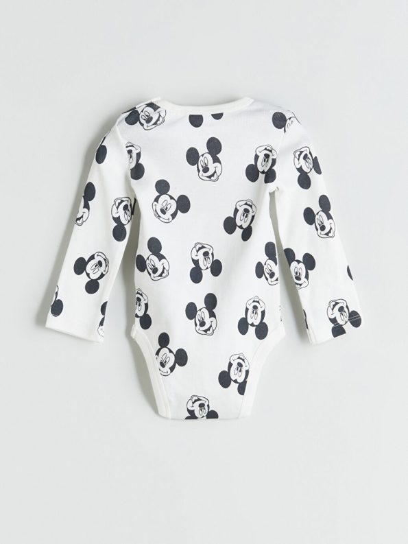 LCW Baby Mickey Mouse Printed Boys Bodysuit and Pants Set