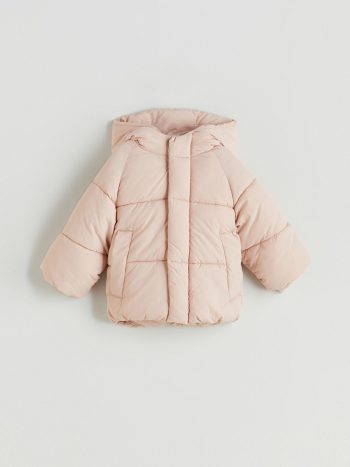 KANZ Pink Hooded Girls' Puffer Jacket