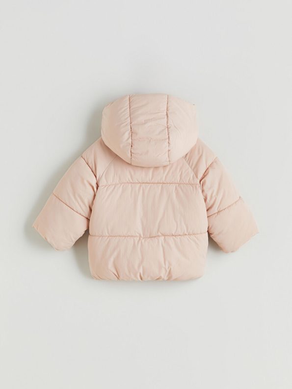 KANZ Pink Hooded Girls' Puffer Jacket