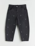 LCW Kids Adjustable Waist Black Girl's Jean Pants