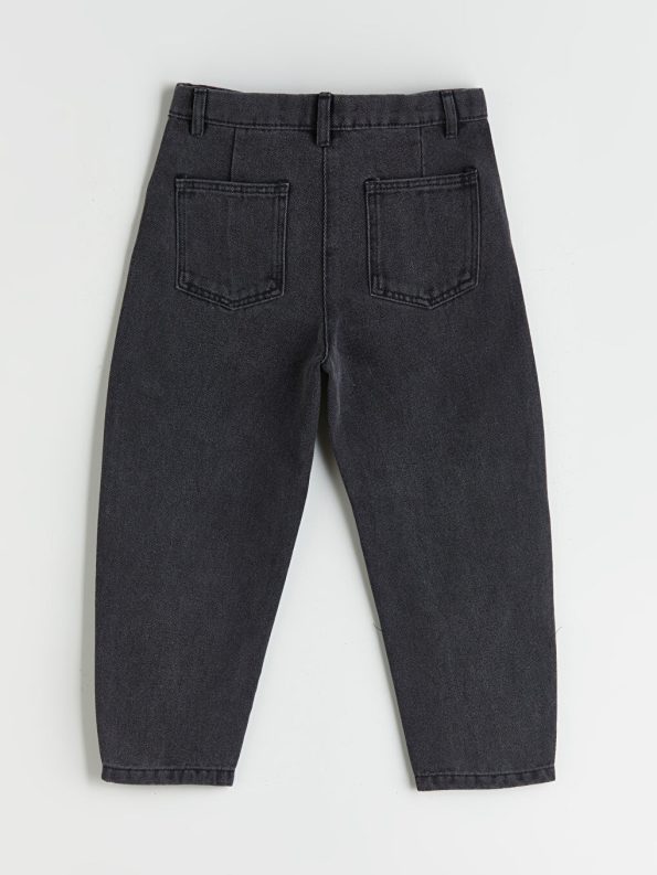 LCW Kids Adjustable Waist Black Girl's Jean Pants