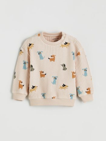 Winnie the Pooh Printed Boys' Baby Sweatshirt and Pants Set