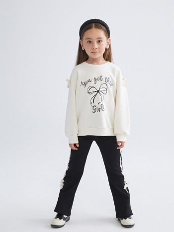Girls' 2-piece sweatshirt and pants set