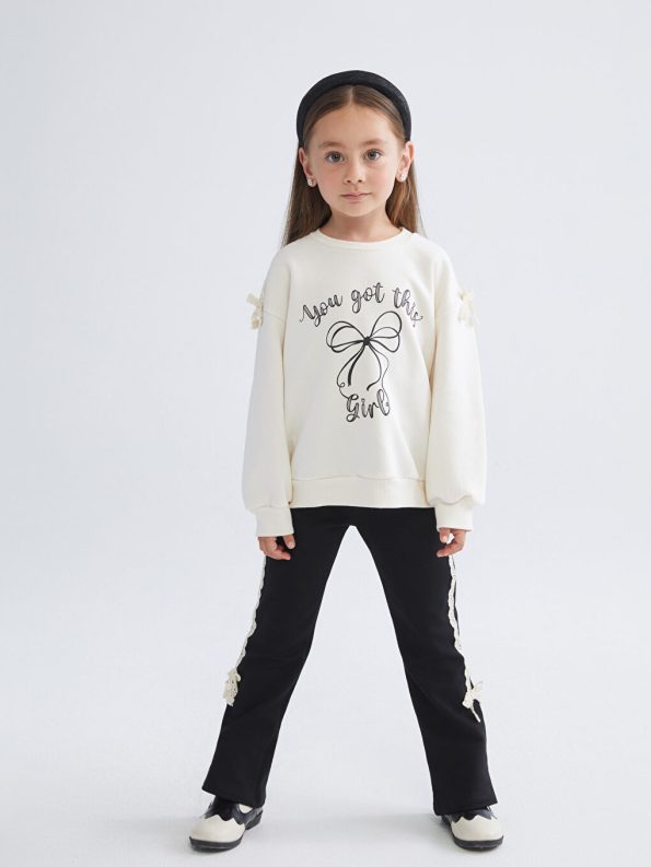 Girls' 2-piece sweatshirt and pants set