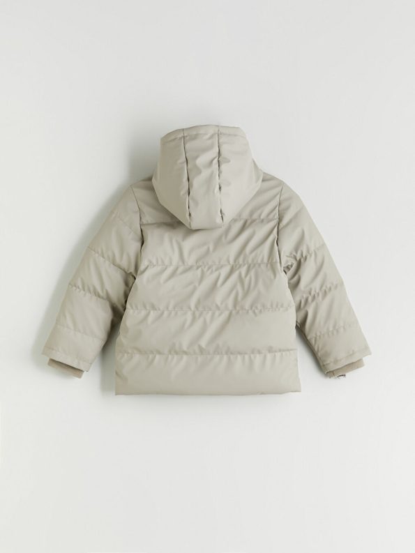LCW Kids Beige Hooded Boys Puffer Jacket