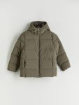 LCW Kids Brown Hooded Puffer Jacket for Boys