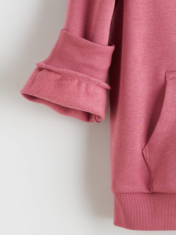 Zip-up sweatshirt with hood