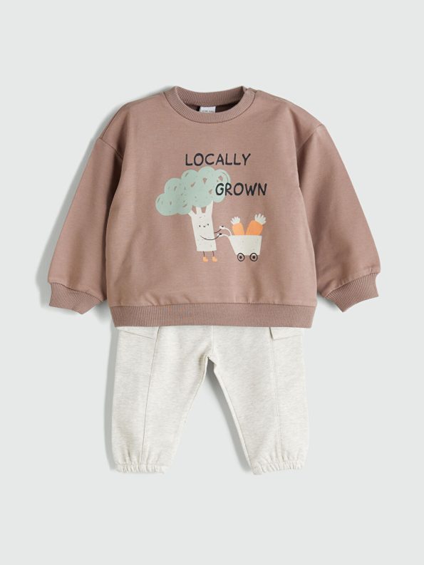 Boys' Crew Neck Sweatshirt and Pants Set